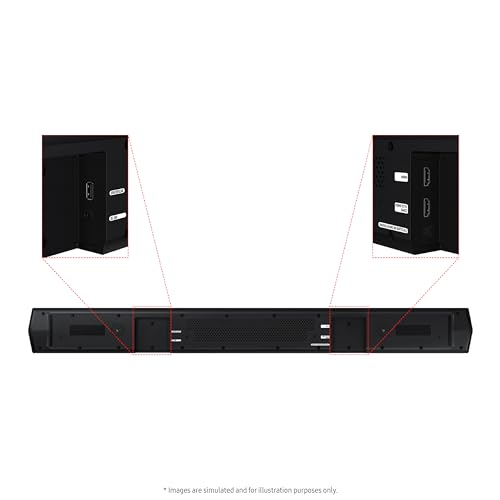 SAMSUNG Built-in Center Speaker, Subwoofer with Bass Boost