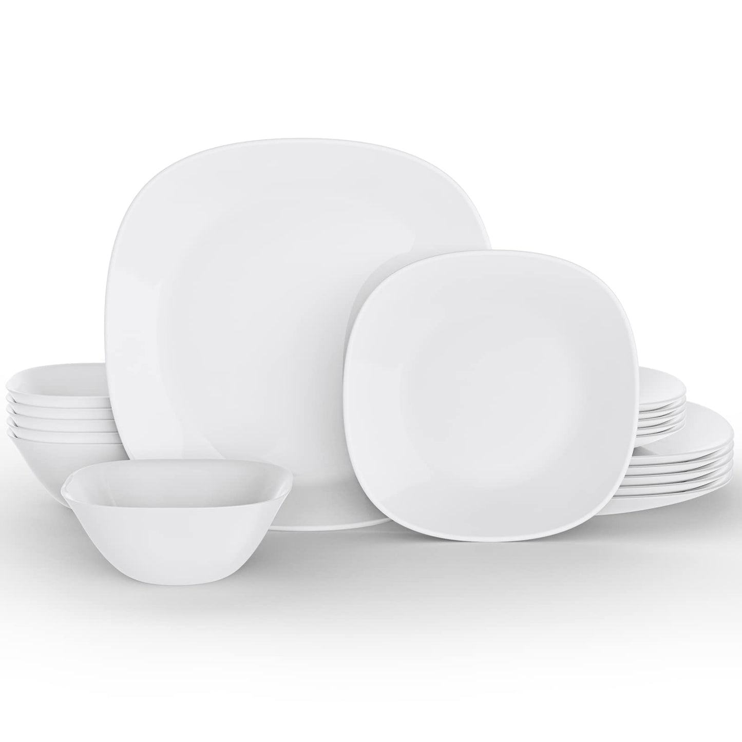 MEKY 18-piece Opal Dishes Set
