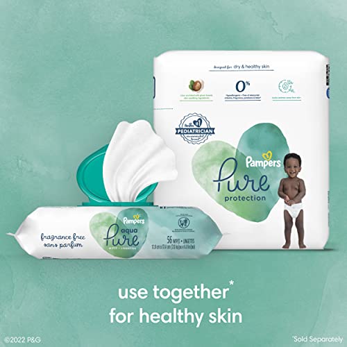 Pampers Pure Protection Diapers - Size 5, 48 Count, Hypoallergenic Premium Disposable Baby Diapers