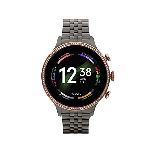 Fossil Women's Gen 6 42mm Stainless Steel Touchscreen Smart Watch