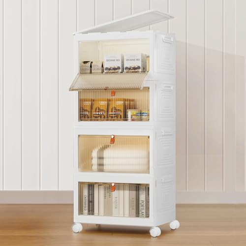 Plastic Storage Bins Organizer With Wheels