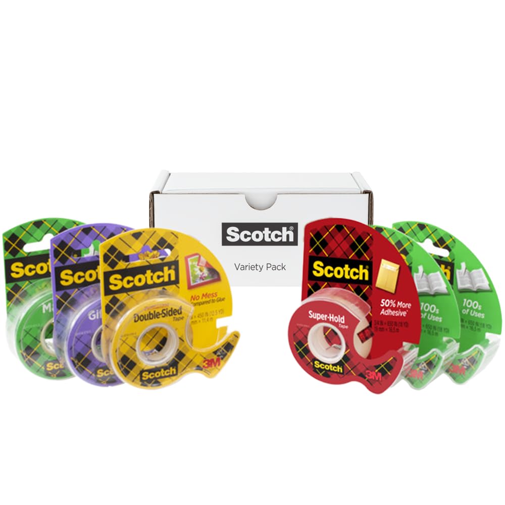 Scotch Variety Pack Tape, 6 Rolls