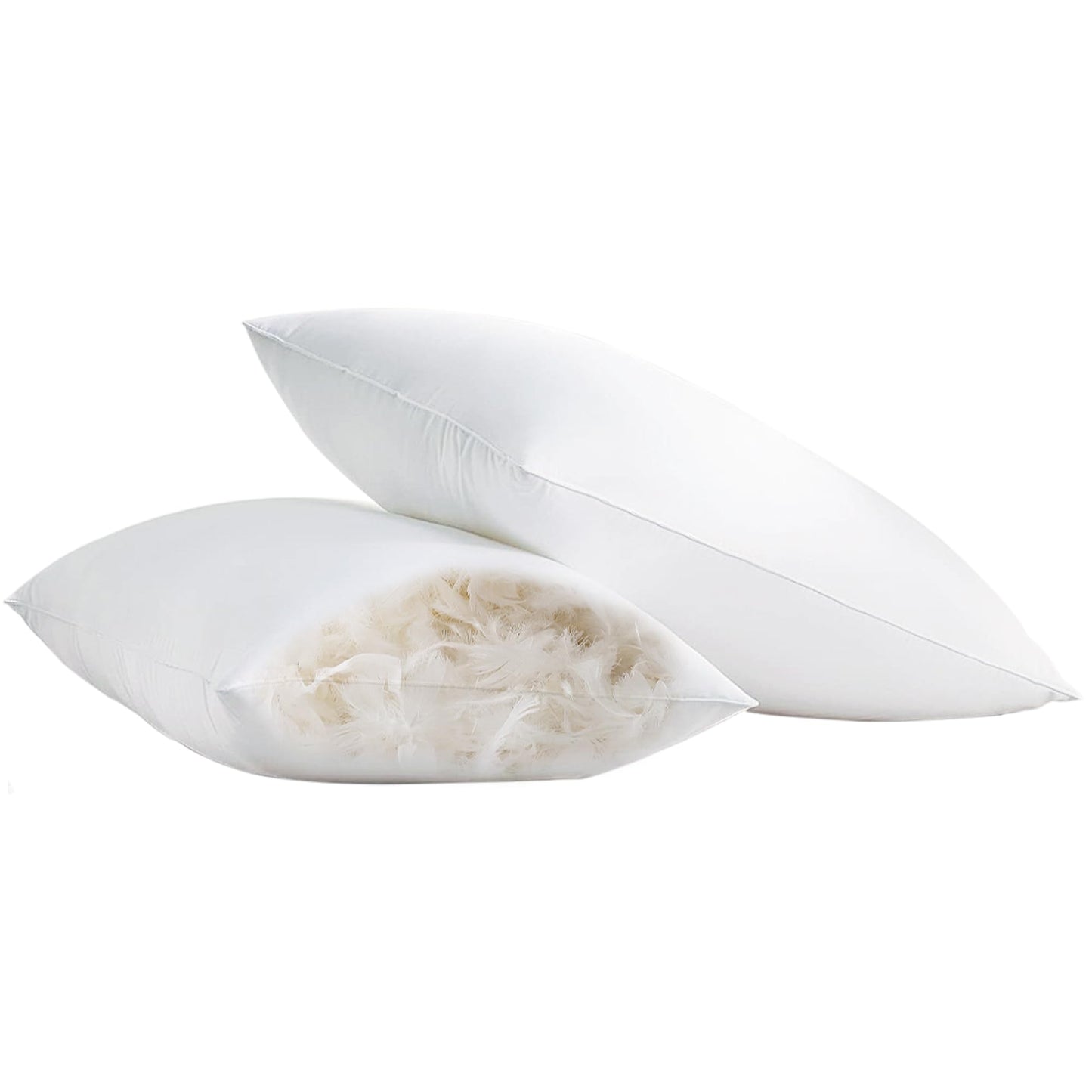 Goose Down Feather Pillows Standard Size Set of 2