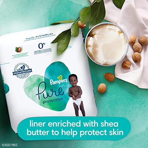 Pampers Pure Protection Diapers - Size 5, 48 Count, Hypoallergenic Premium Disposable Baby Diapers
