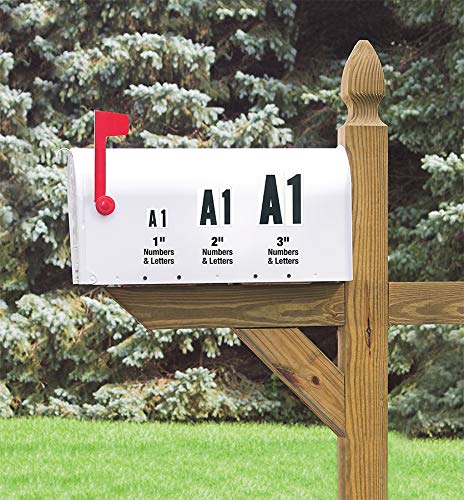 Hy-Ko Products MM-7N Self Adhesive Vinyl Numbers 2" High, Black & White, 39 Pieces