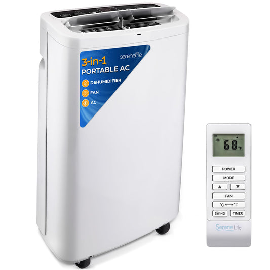 SereneLife Portable Air Conditioner with Built-in Dehumidifier