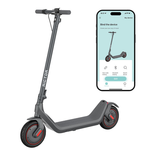 Rictor 1S Electric Scooter, 756W Peak Motor, Up to 15.5 MPH