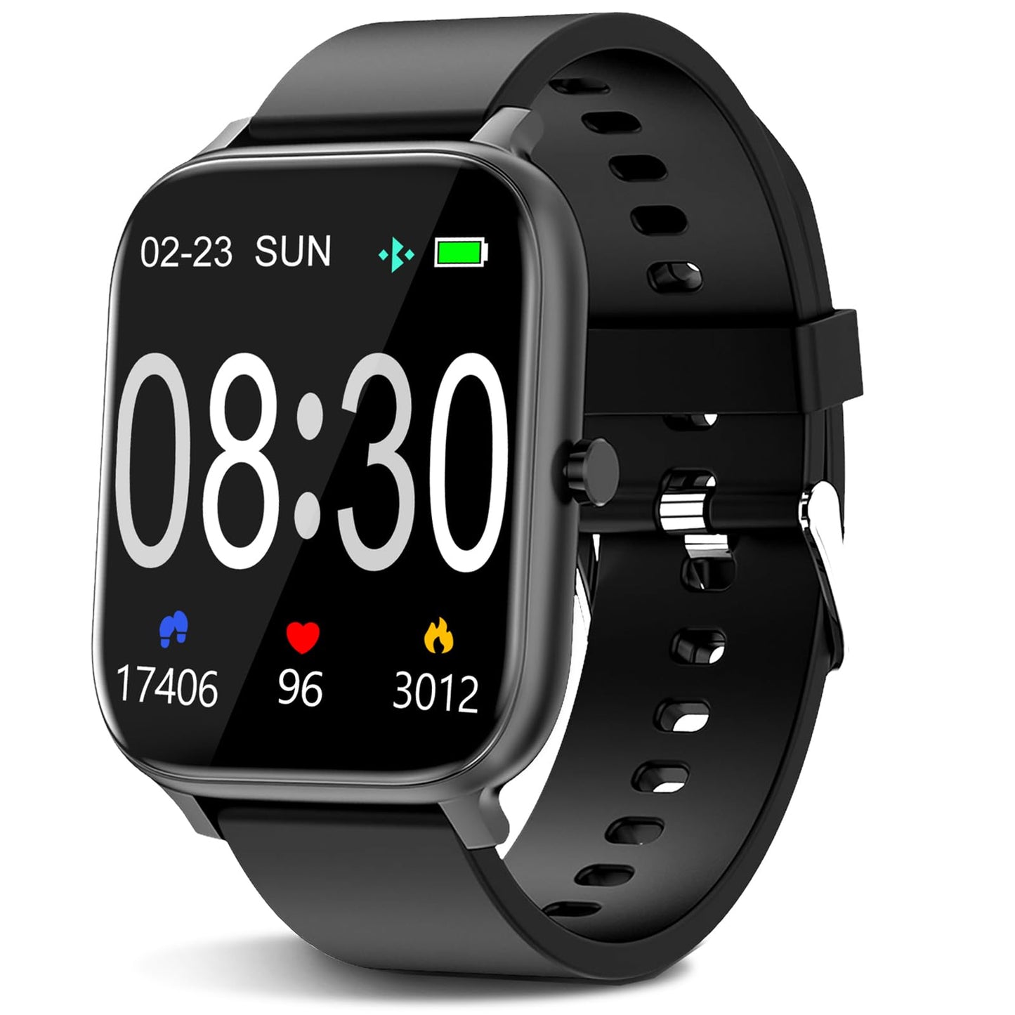 Choiknbo Smart Watch for Man/Women Fitness Tracker SmartWatch for Android/iOS Phones 1.83" Full Touch Screen with Heart Rate/Sleep Monitor, Step Counter, IP68 Waterproof Smart Watches