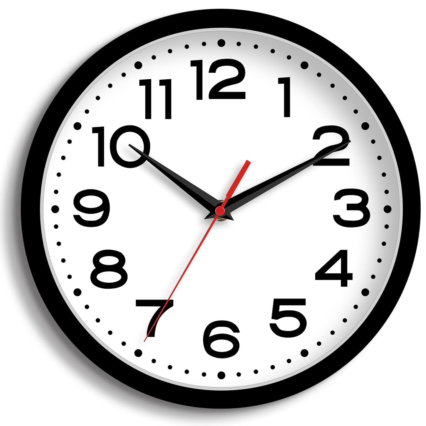 Analog Wall Clock, Battery Operated 8 Inch