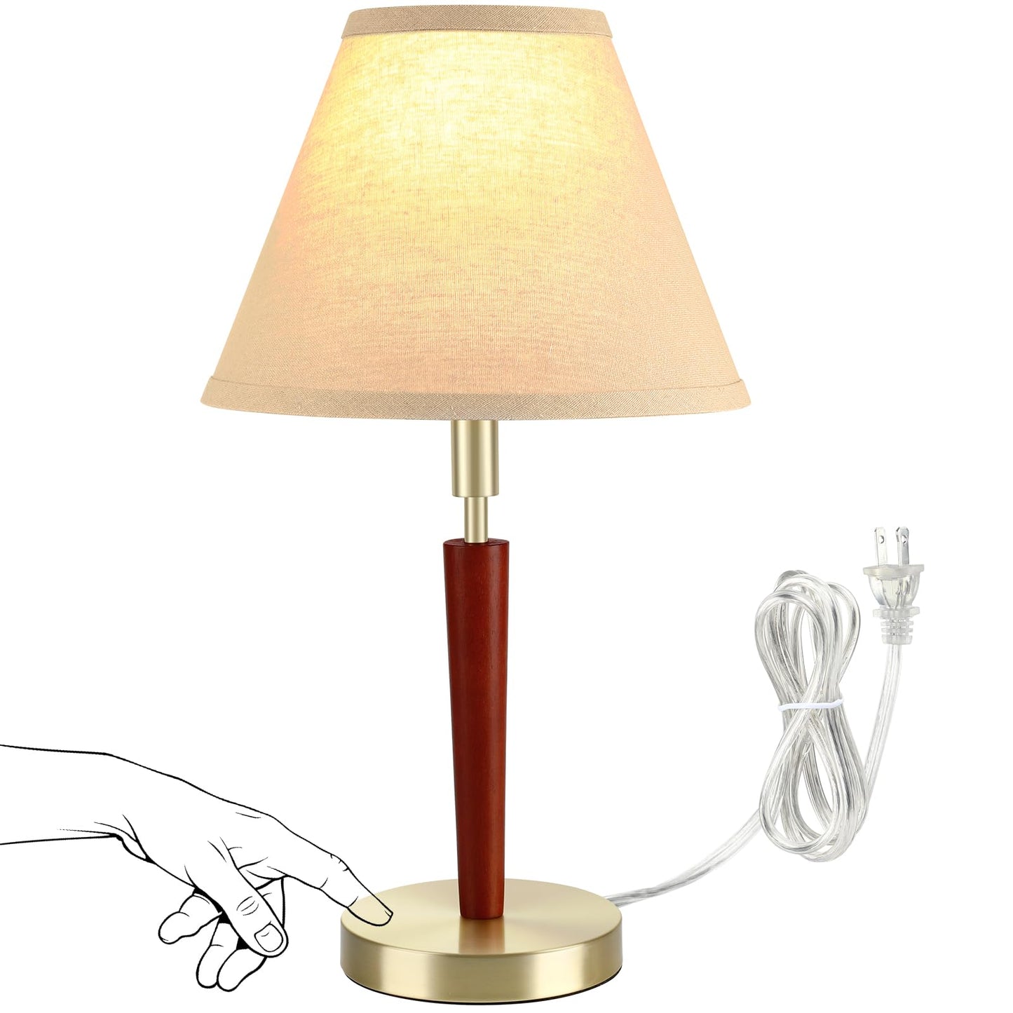 LEDIKON 3-Way Dimmable Table Lamp