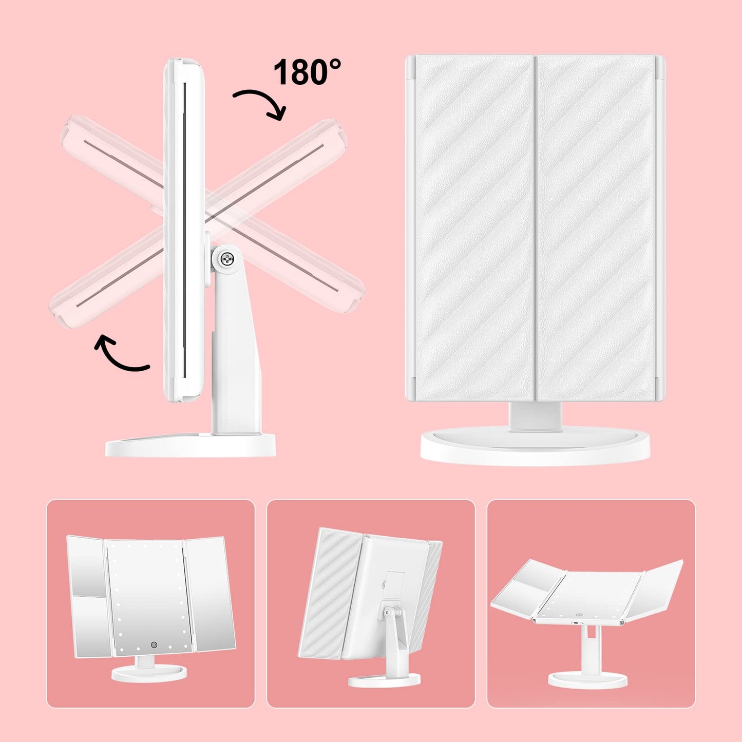 Vanity Mirror with Lights 2X 3X 10X Magnification