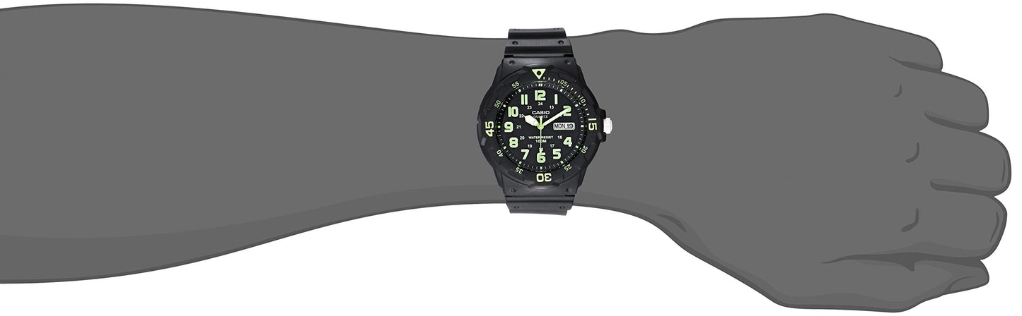 Casio Men's MRW200H-3BV Dive Style Neo-Display Sport Watch