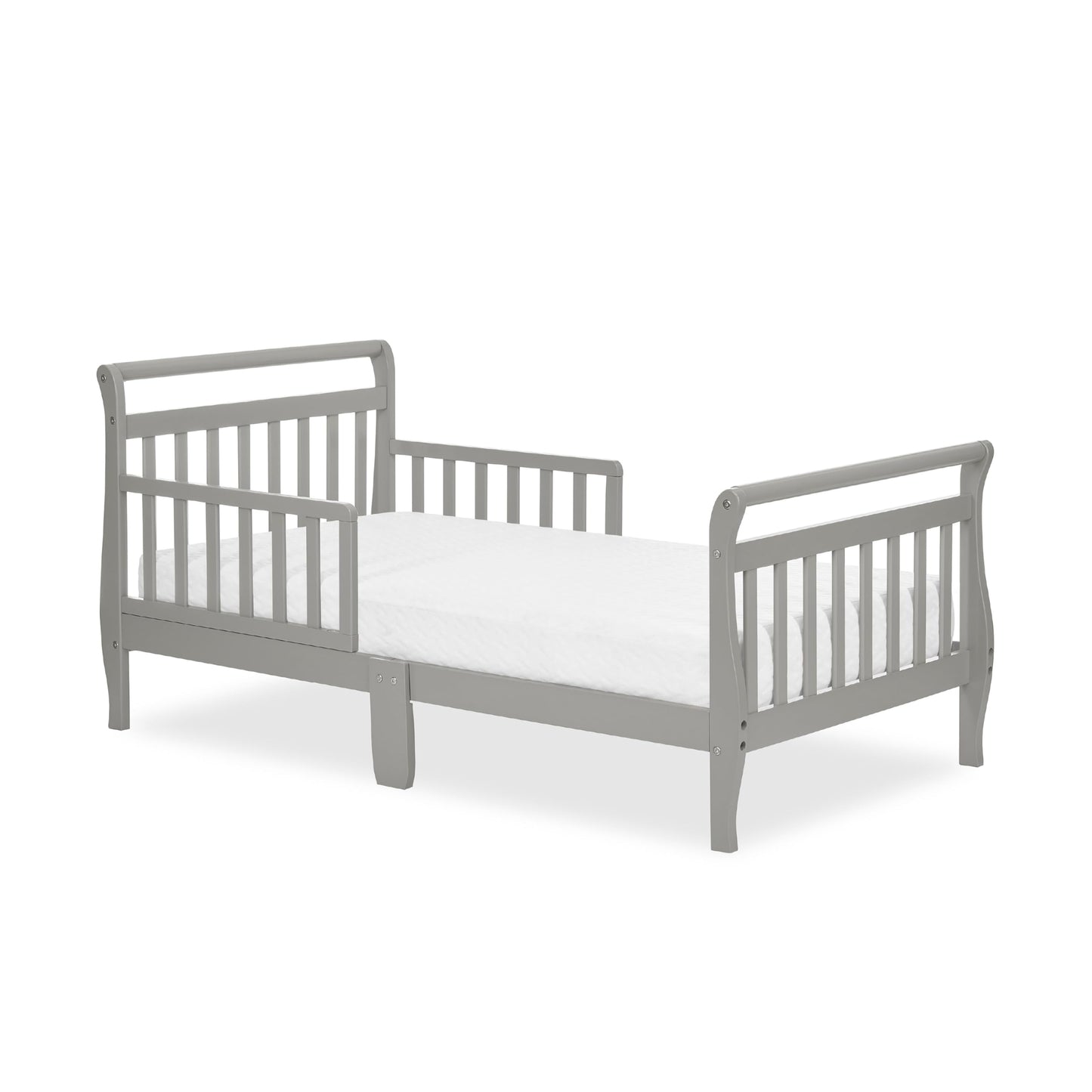 Dream On Me Toddler Bed In Cool Grey, JPMA Certified, Comes With Safety Rails