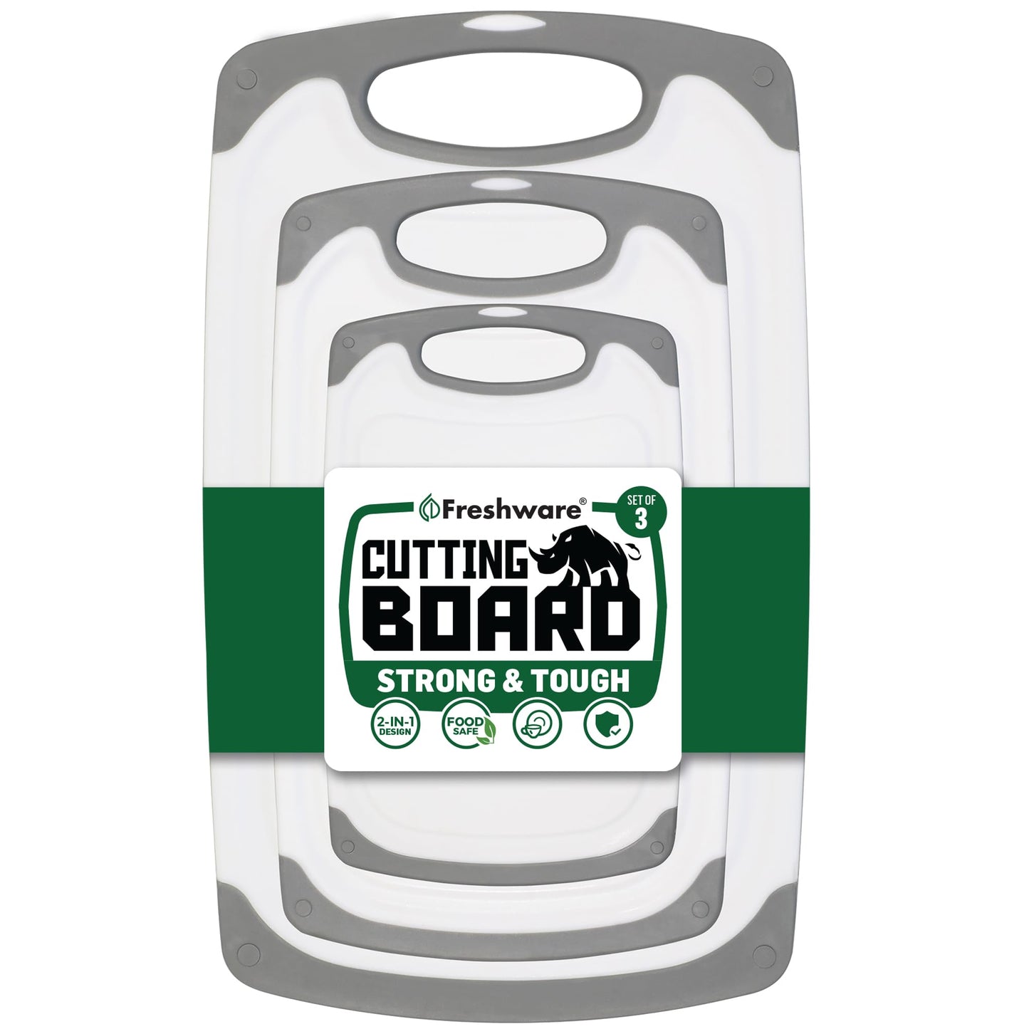 Freshware Cutting Boards, 3 Pack
