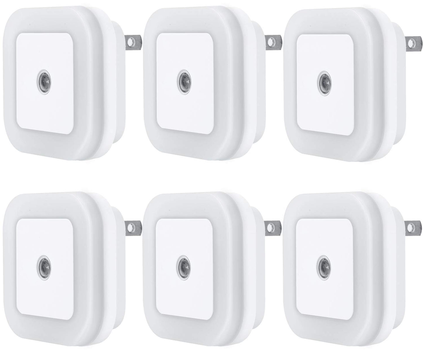 Uigos LED Night Light Lamp with Smart Sensor, 6 Pack