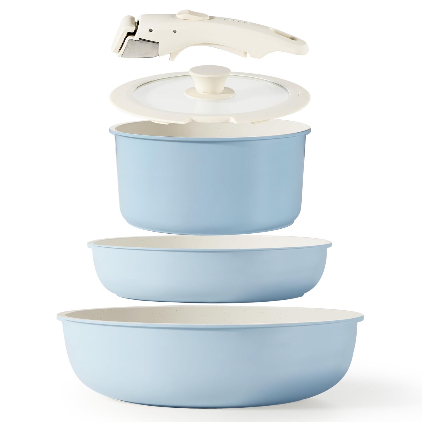 CAROTE Nonstick Cookware Set, Detachable Handle