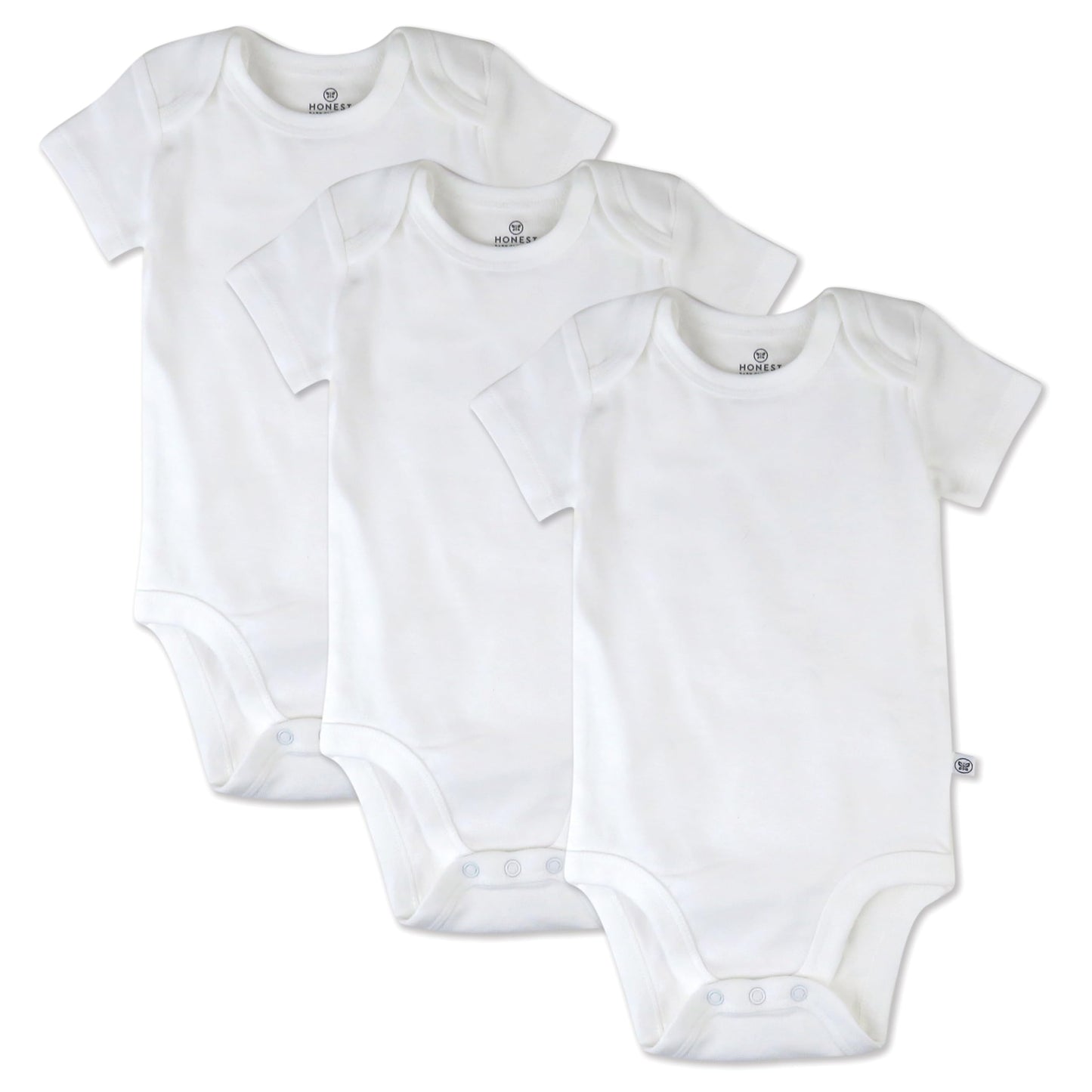 HonestBaby Organic Cotton Bodysuits – 3-Pack