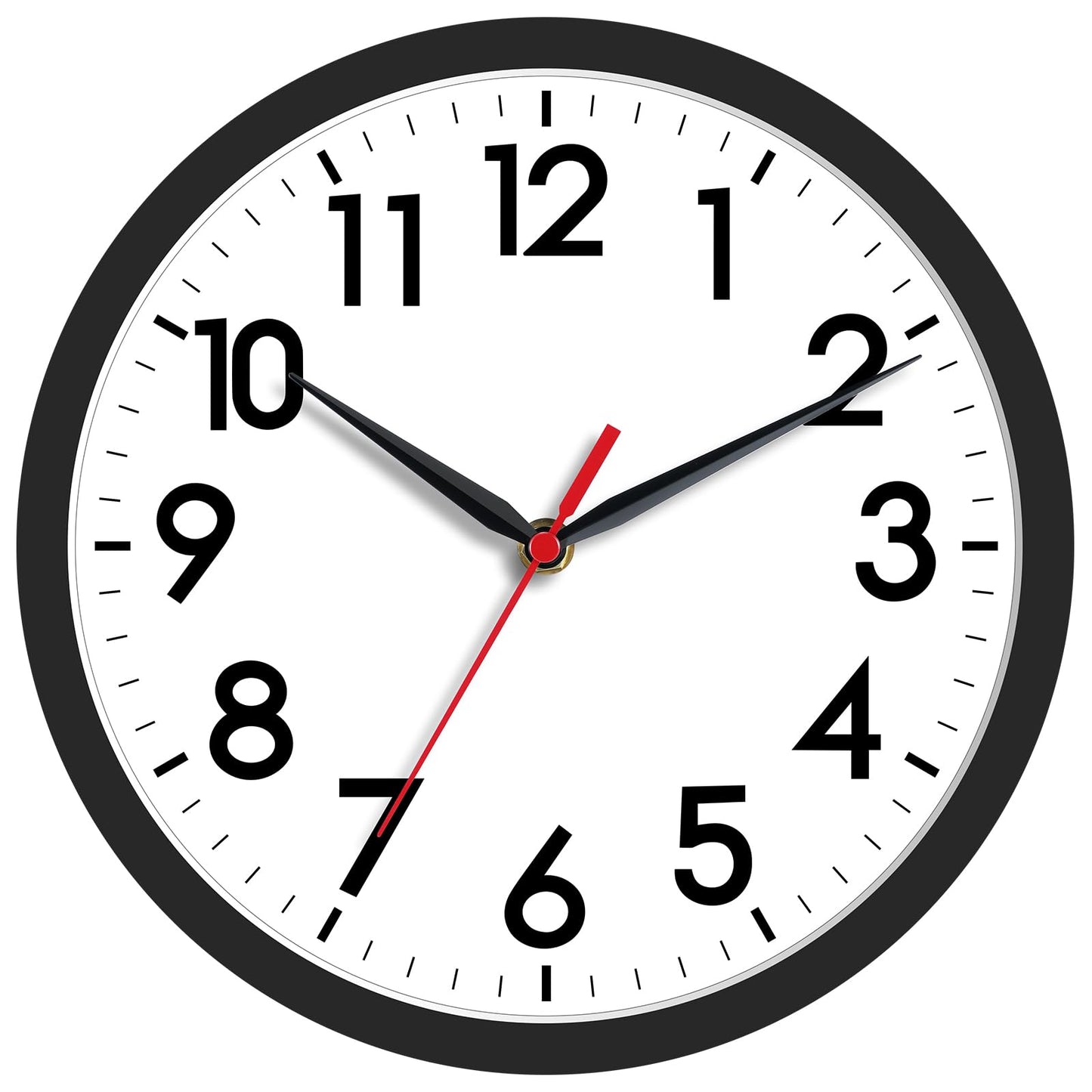 8 Inch Modern Small Wall Clocks, Battery Operated