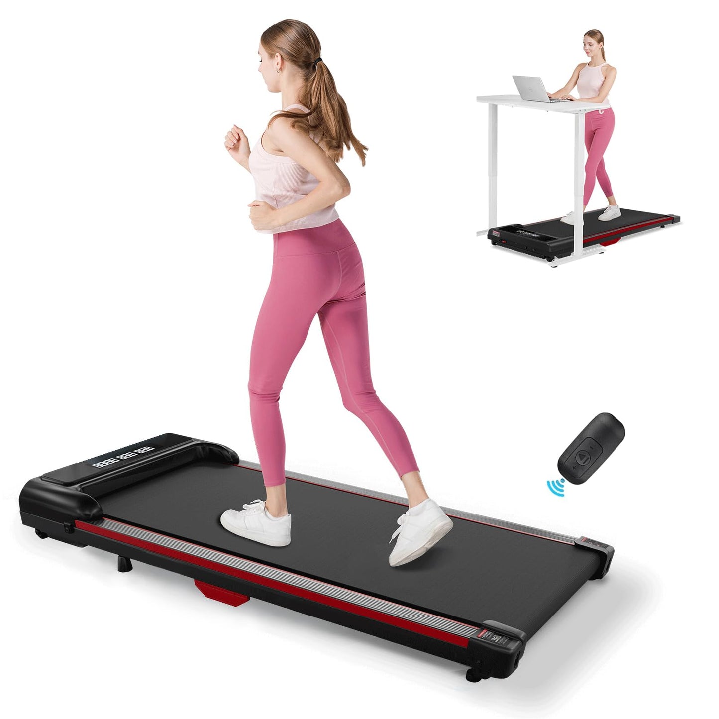 Walking Pad, Under Desk Treadmills, 300 Lbs Capacity