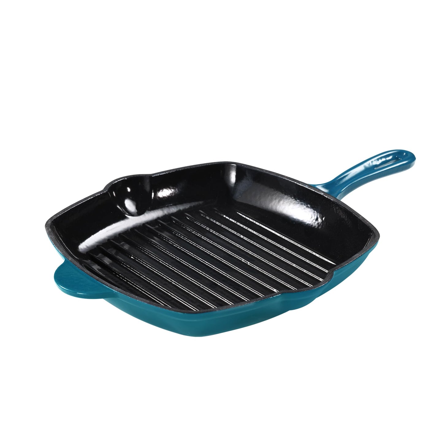 CAROTE Cast Iron Grill Pan, 10 in