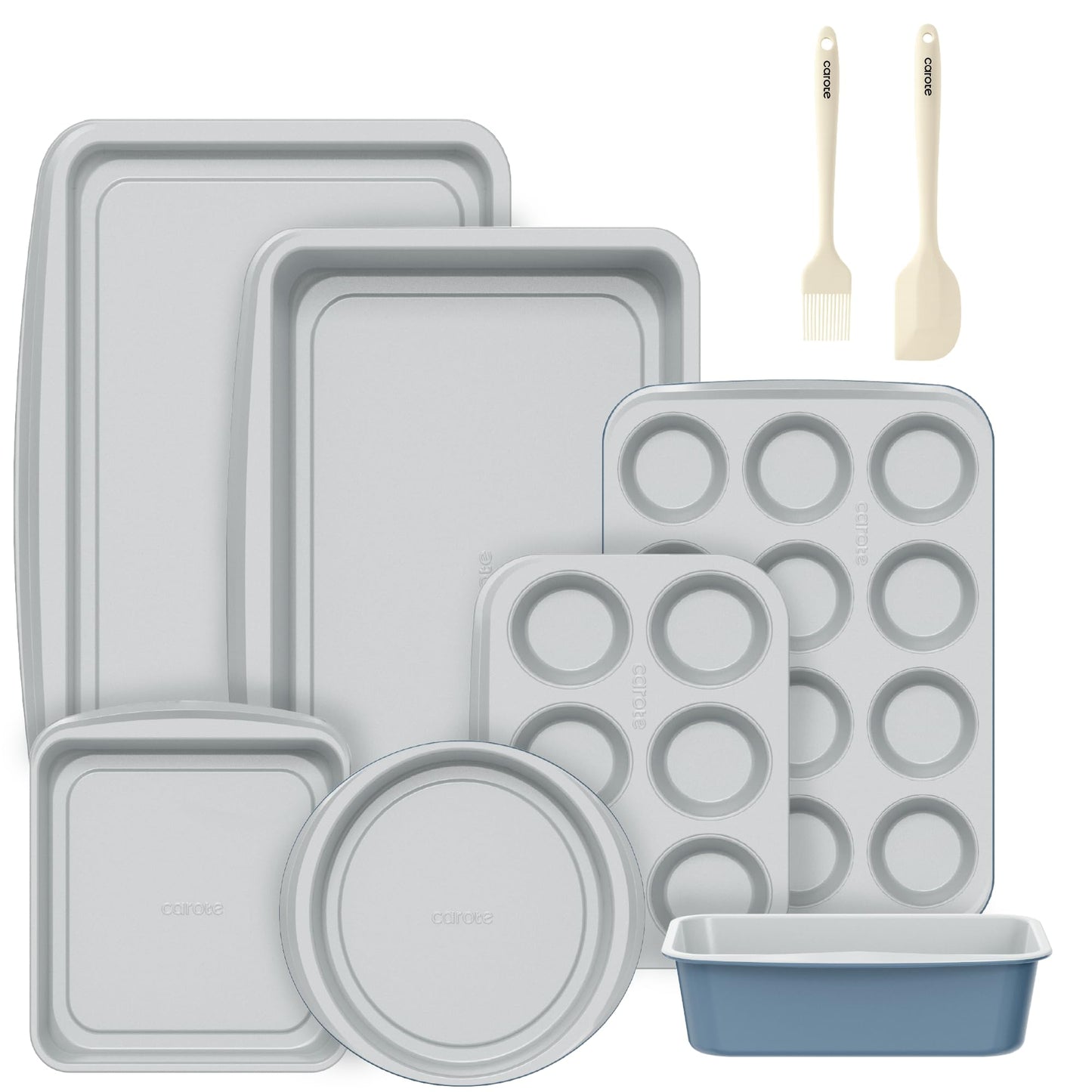 CAROTE 9-Piece Nonstick Baking Pans Set