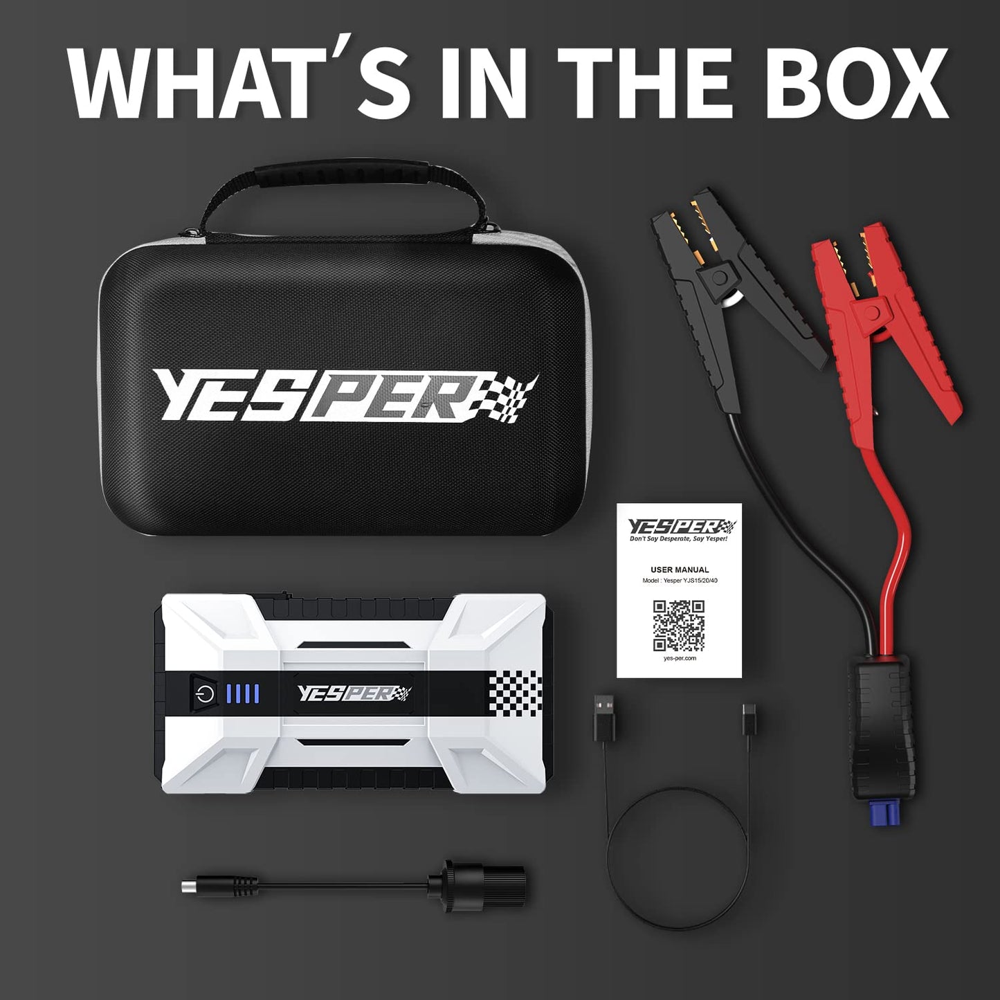 1550A Peak Car Battery Jump Starter