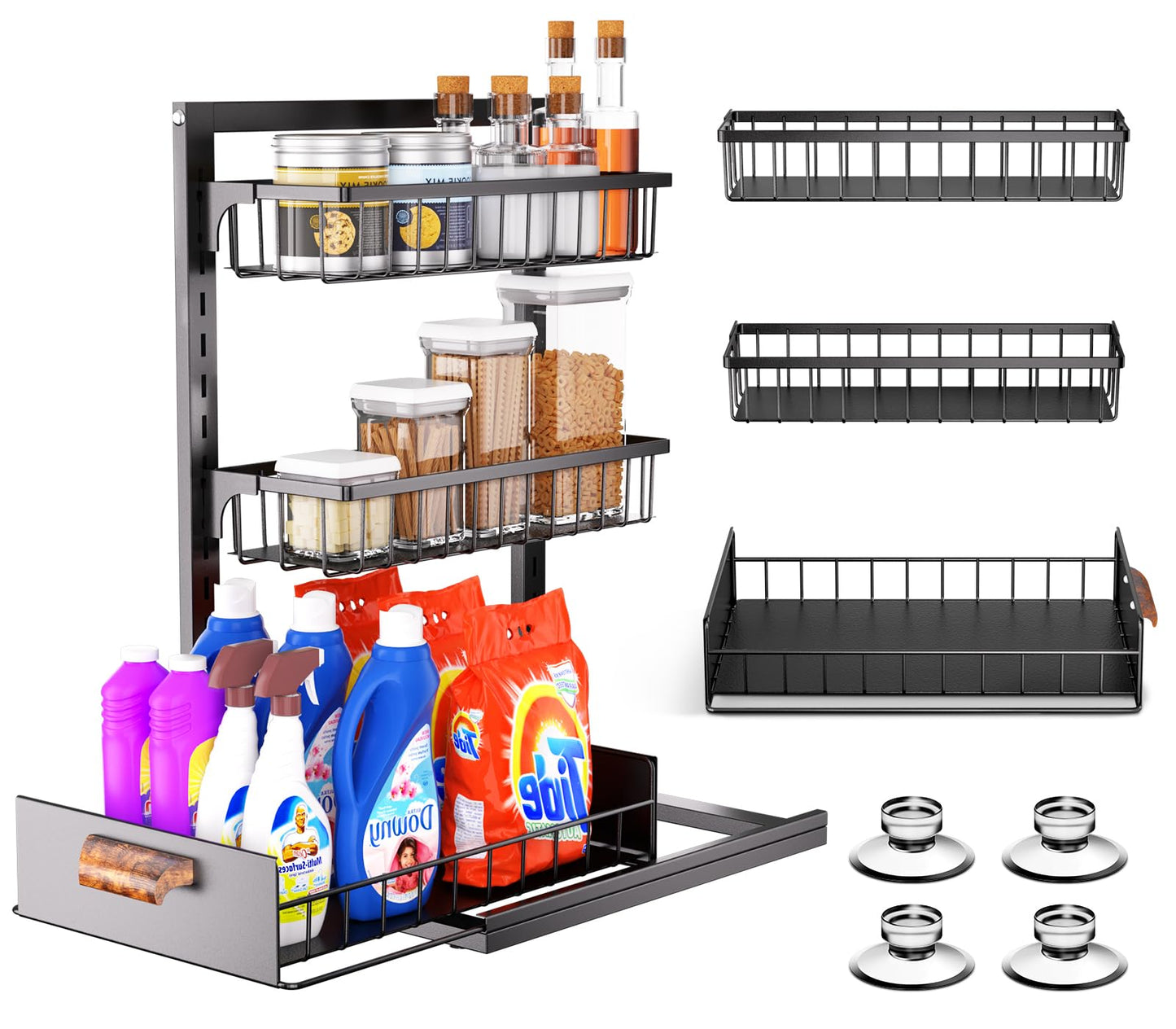 3 tier Adjustable Under Sink Organizer