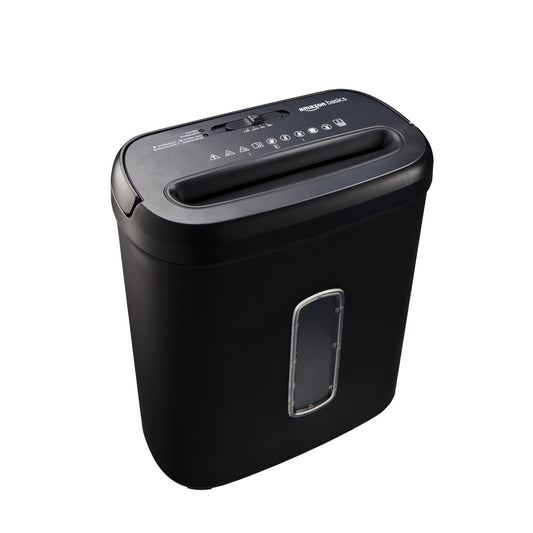 Amazon Basics 8-Sheet Cross Cut Paper & Credit Card Shredder