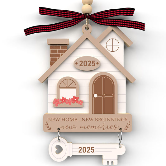 Wooden New/First Home Home Ornament 2025