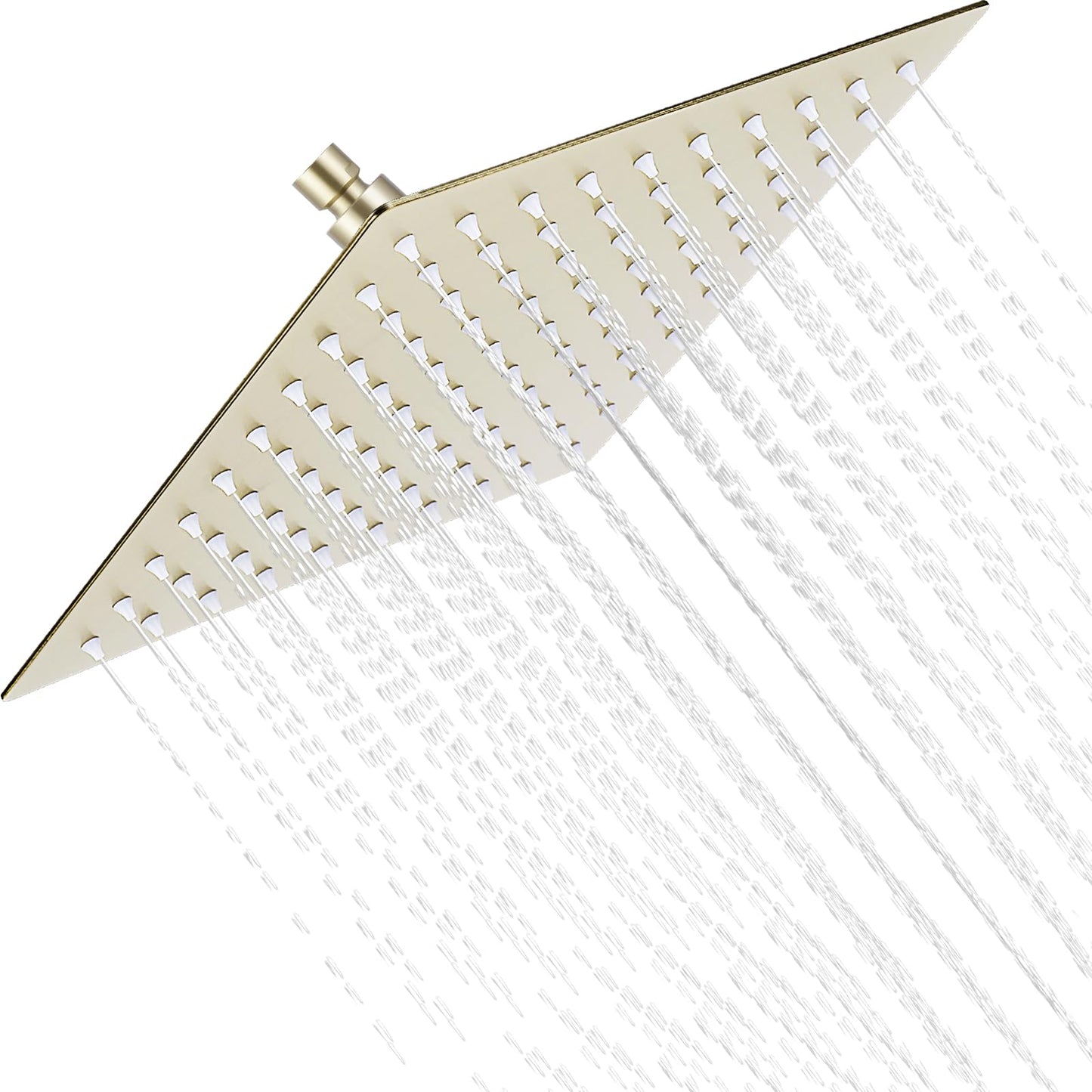 8 Inch Rainfall Shower Head, Gold