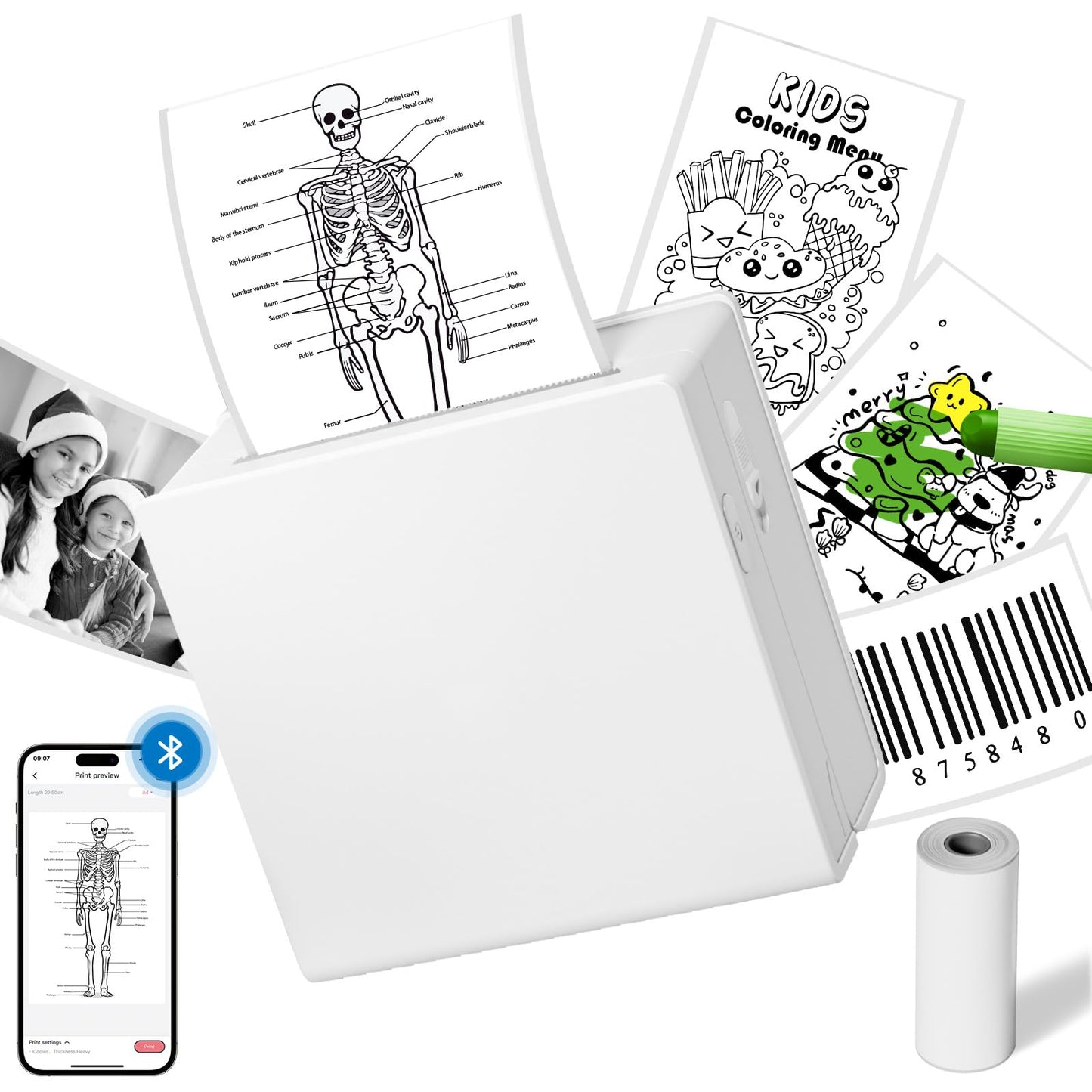 Memoking M02 Sticker Printer Machine