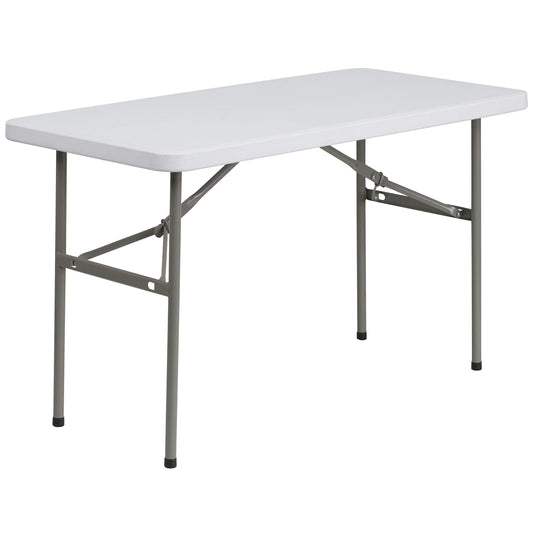 Elon 4' White Folding Event Table by Flash Furniture