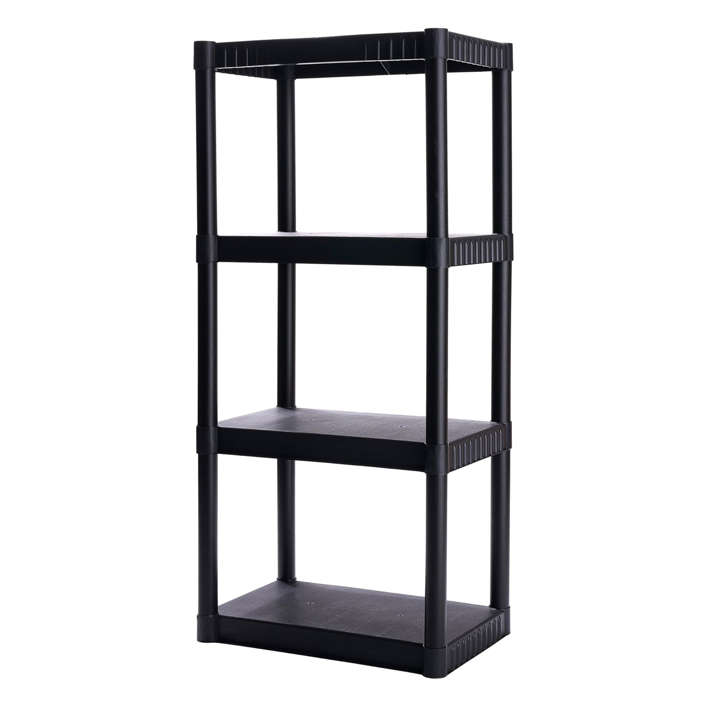 Plano 4-Shelf Plastic Storage Shelves, 48x23x14 in