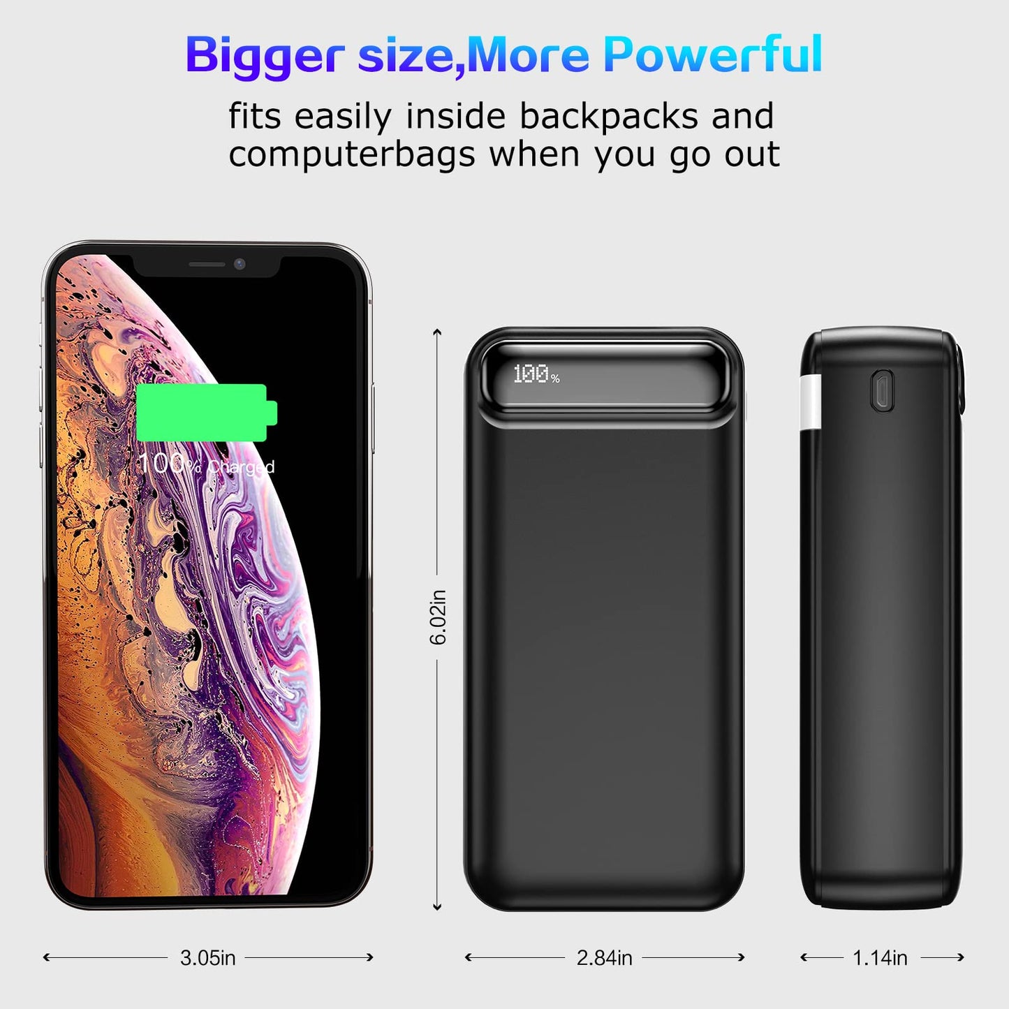 50000mAh Fast Charging Portable Charger With Flashlight