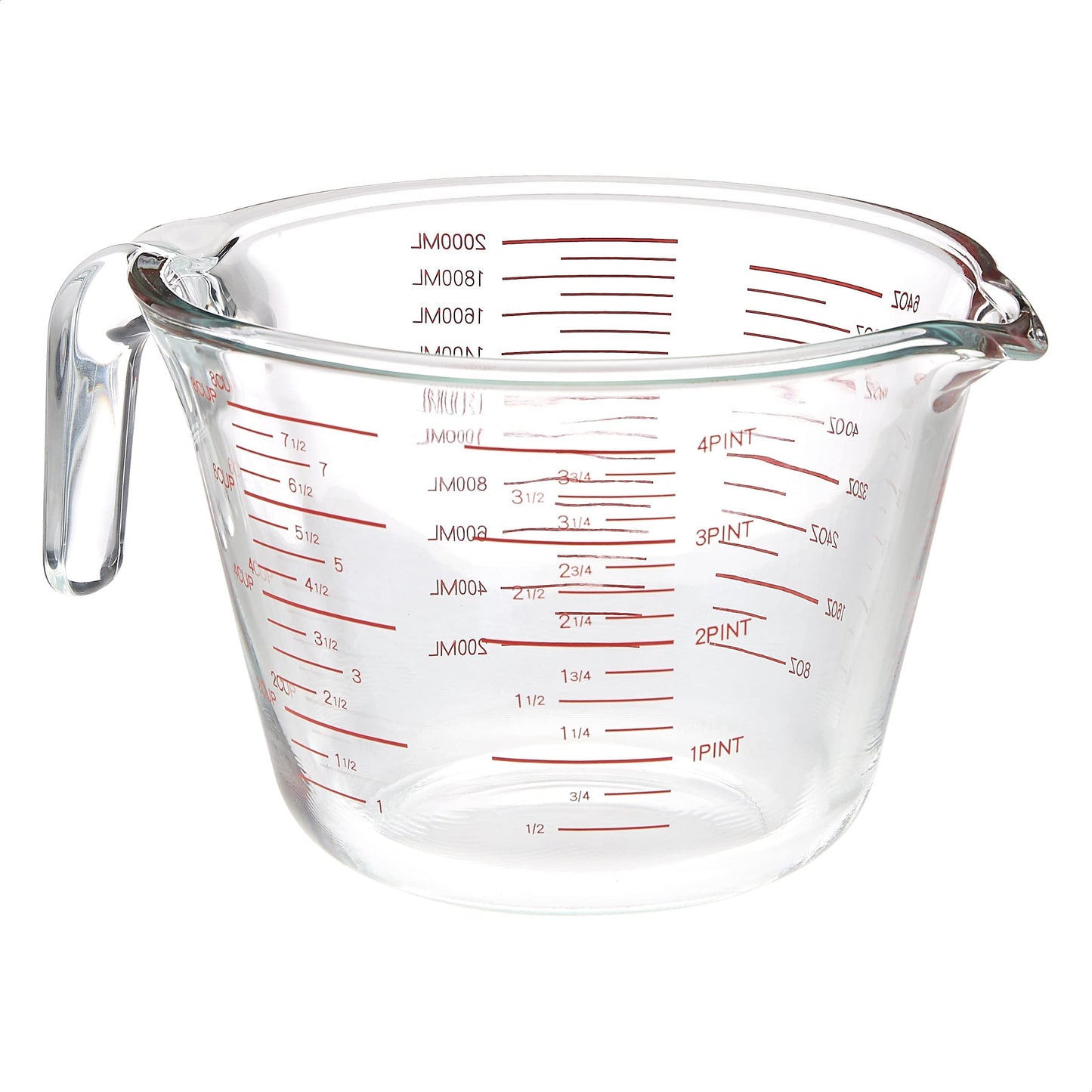 Amazon Basics Glass Measuring Cup, 2 L