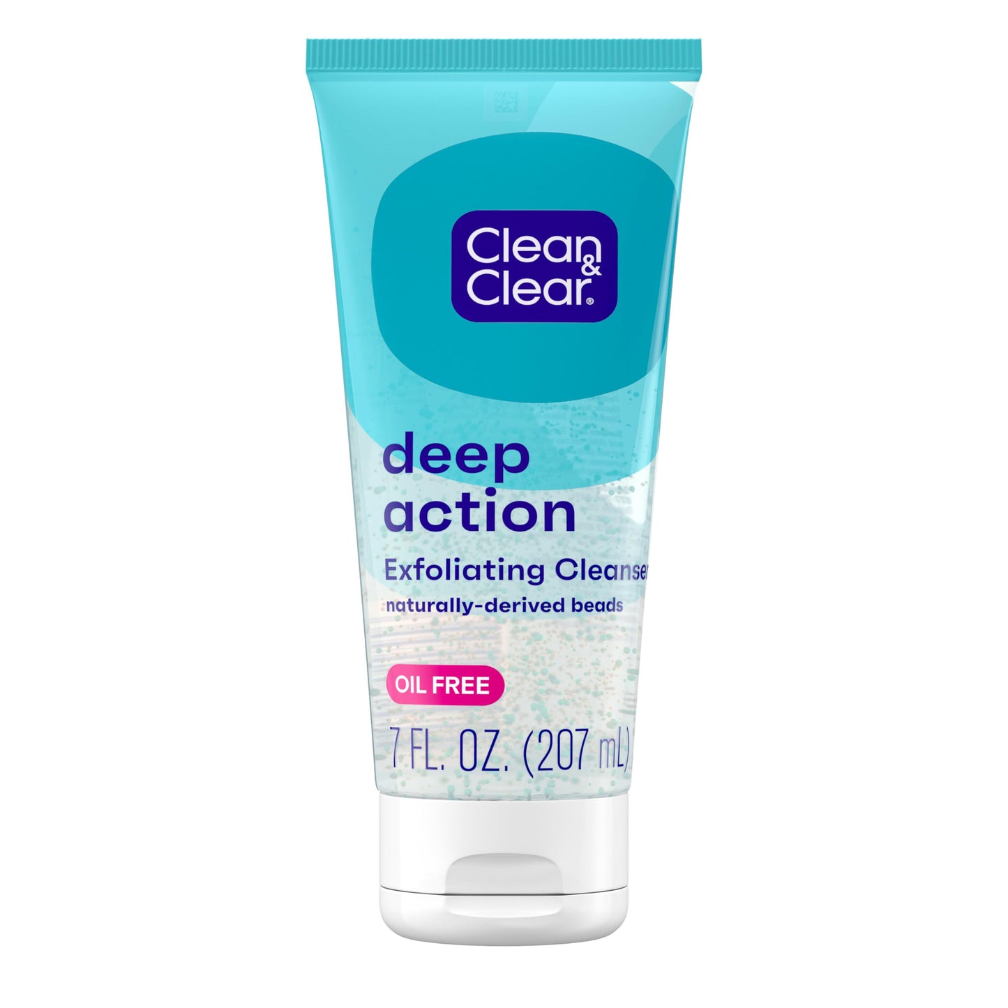 Clean & Clear Deep Action Exfoliating Cleanser, 7 Fl Oz