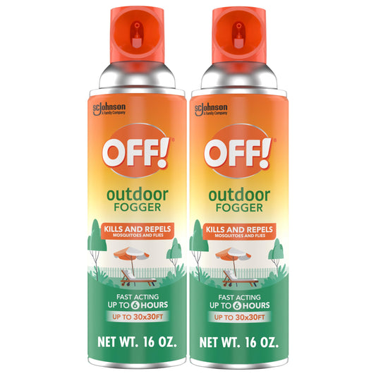 OFF! Outdoor Insect & Mosquito Repellent Fogger, Pack of 2