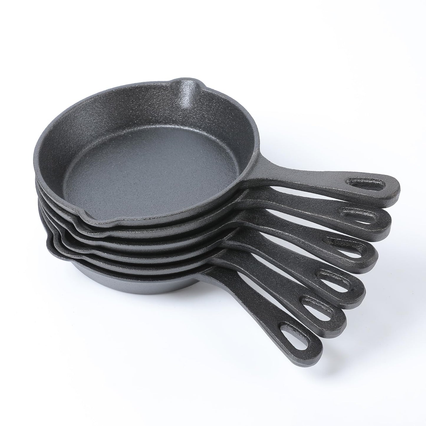 HAWOK Round Mini Skillet, Pack of 6