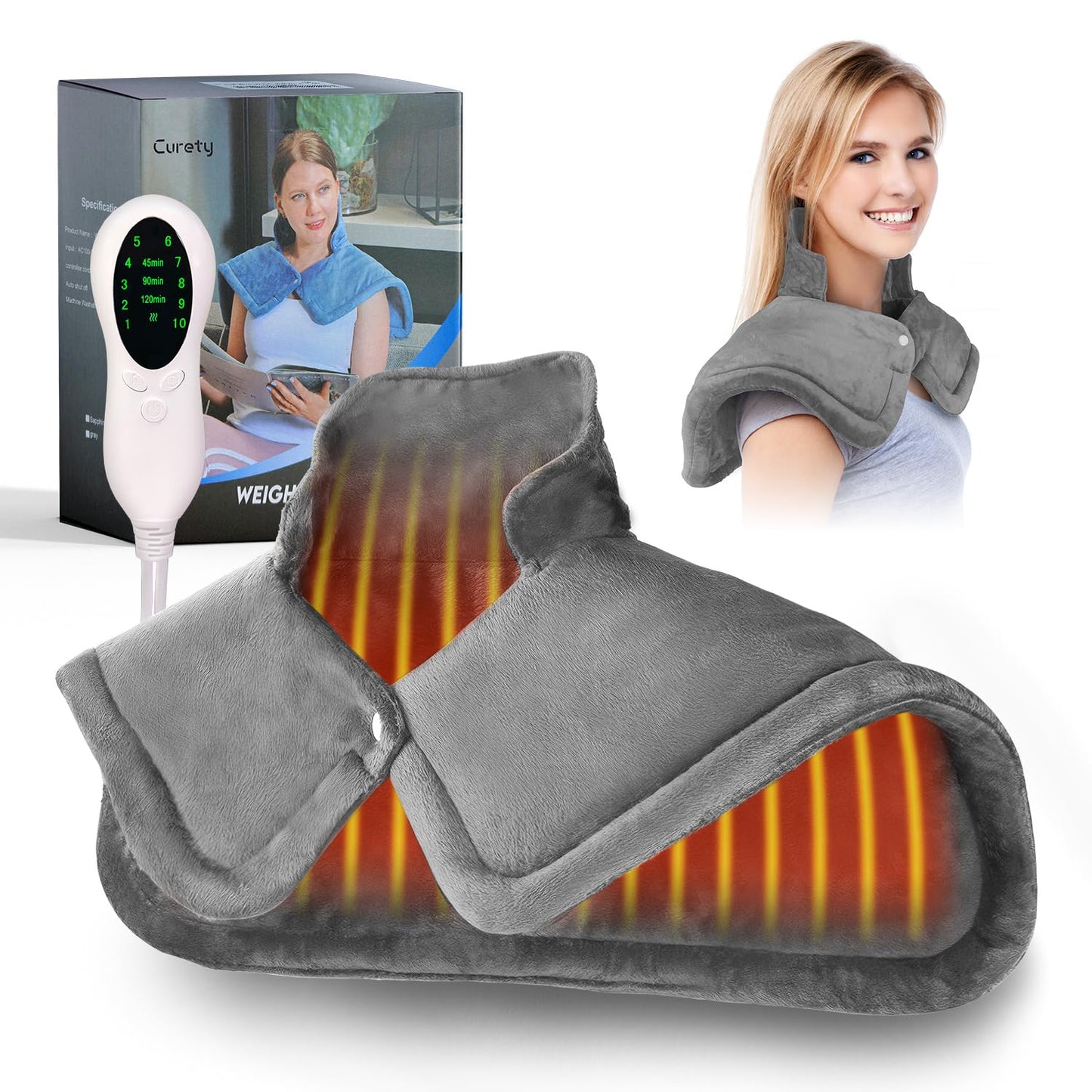 Weighted Electric Neck & Shoulder Heating Pad