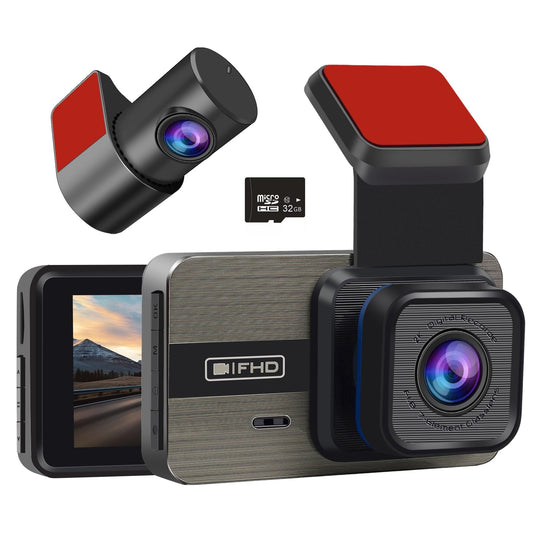 Dual Dash Cam Front & Rear: 2K+1080P, with 3.0" IPS Screen