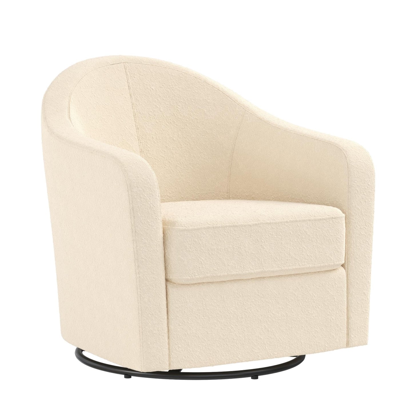 DHP Gentle Swivel Curved Accent Chair