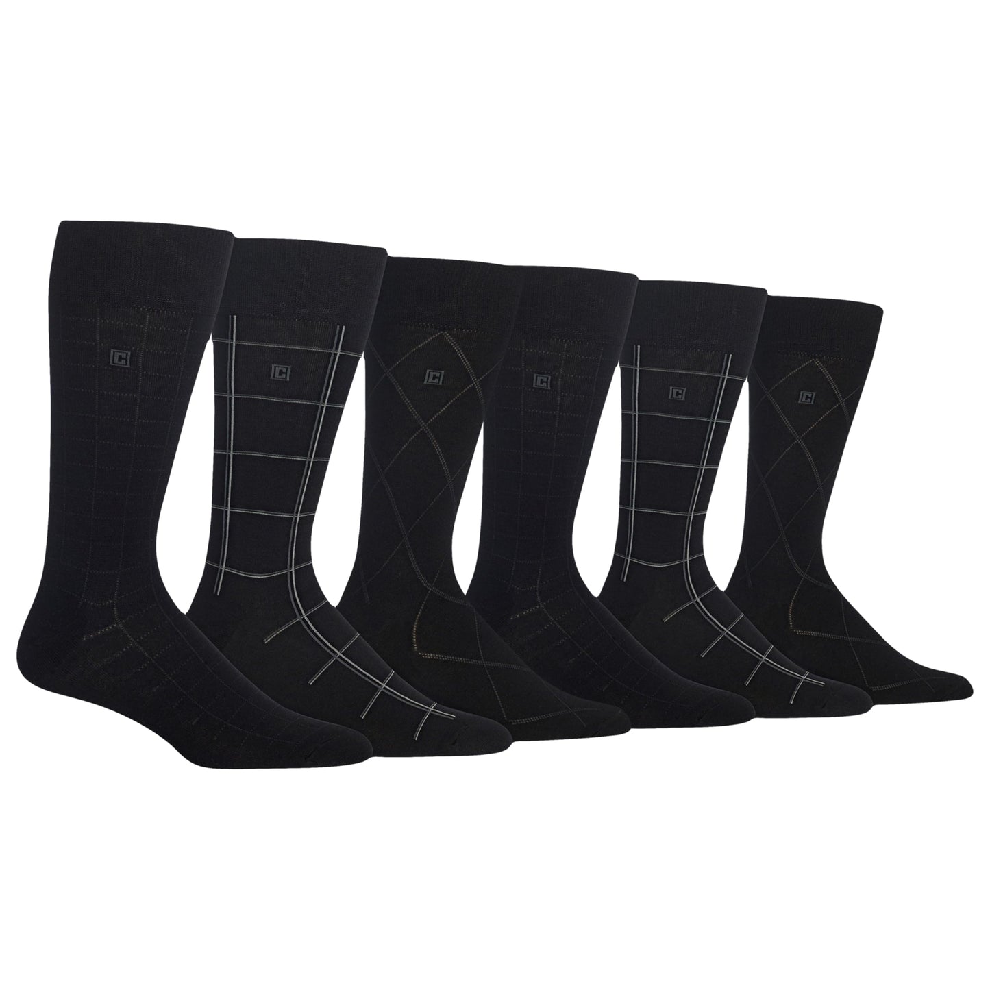 Chaps Men's Classic Dress Crew Socks, 6 Pairs
