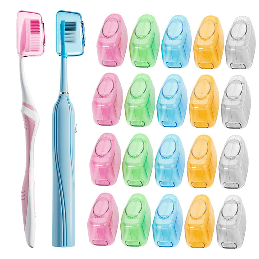 20 Pack Portable Toothbrush Head Cover Caps