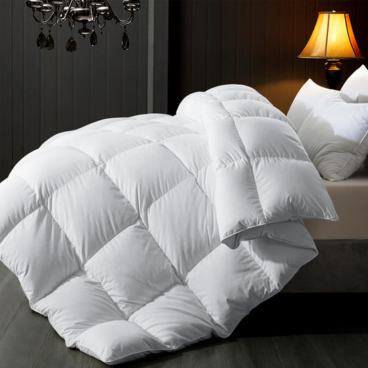 Comforter Queen Size filled with Feather and Downfiber, 90x90 in