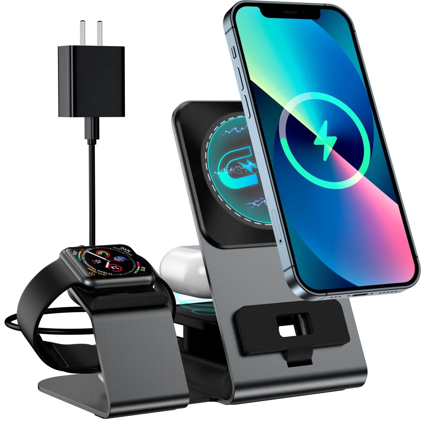 4-in-1 Fast MagSafe Magnetic Wireless Charging Station