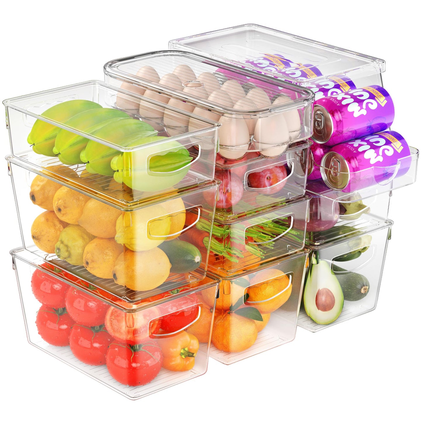 10 Pack Fridge Organizers