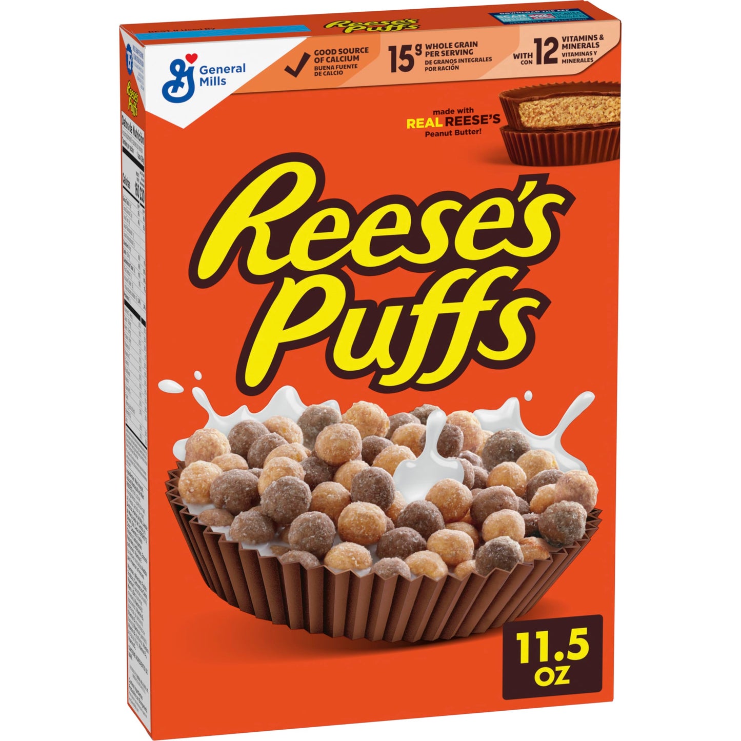 Reese's Puffs, Peanut Butter Cereal, 11.5 oz