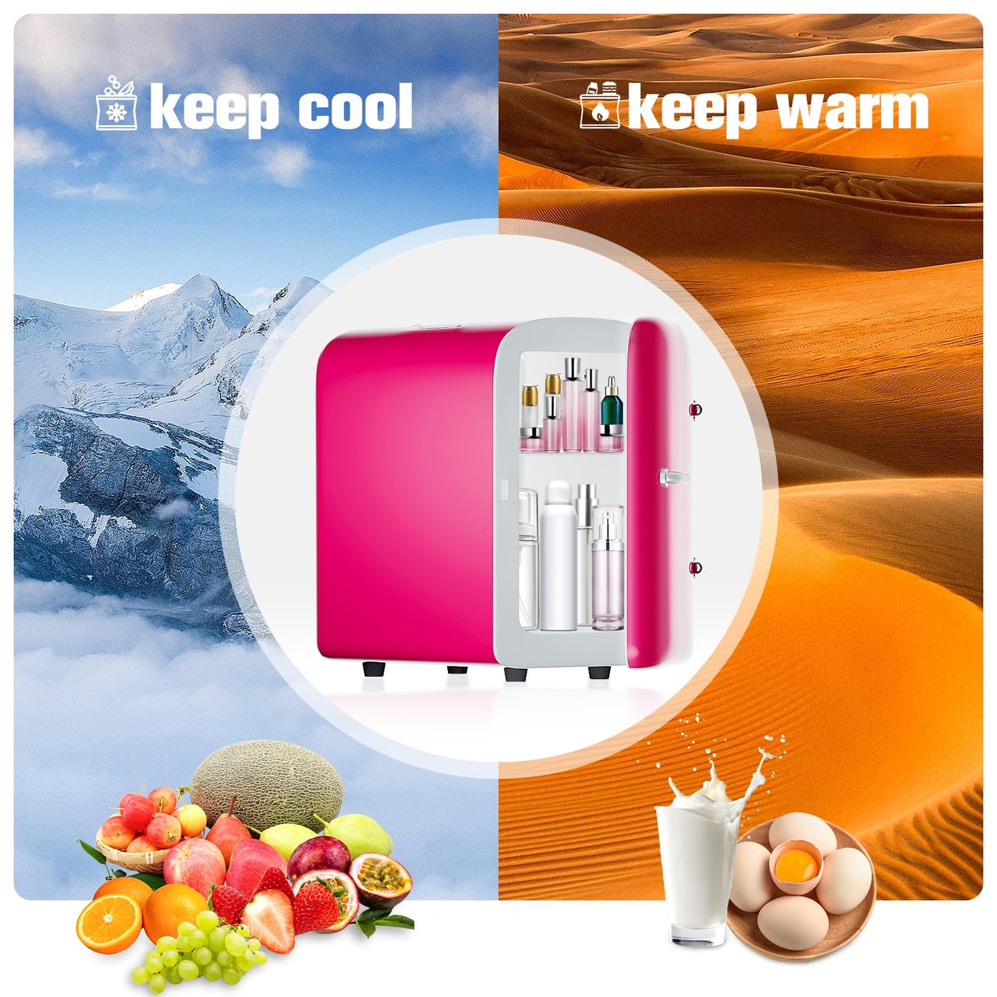 4 Liter/6 Can Capacity, Cooler and Warmer