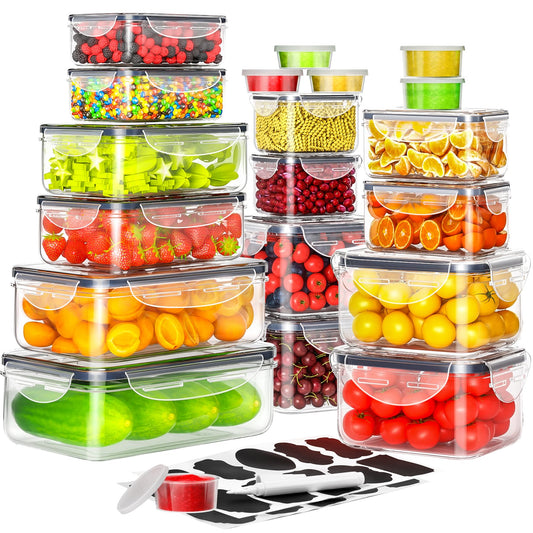 Food Storage, 20 Containers & 20 Lids