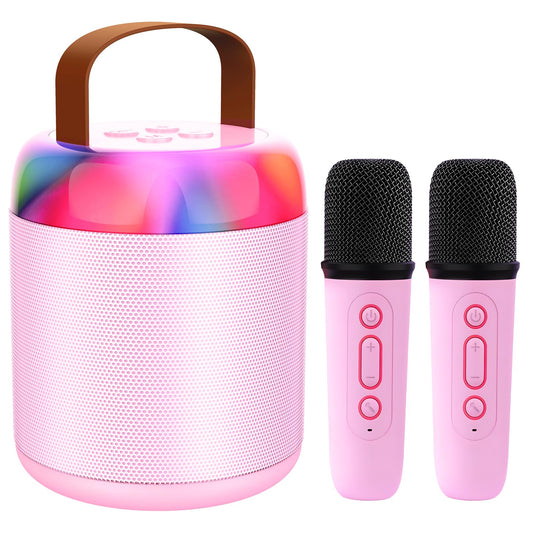 Karaoke Machine for Kids with Bluetooth Speaker and Wireless Microphone (Purple)